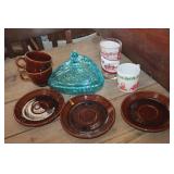 Vtg. Cut Glass Candy Dish and More