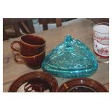 Vtg. Cut Glass Candy Dish and More