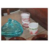 Vtg. Cut Glass Candy Dish and More