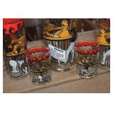 Vtg. Hazel Atlas Bar Set