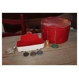 Vtg. Metal Comb Holder and More