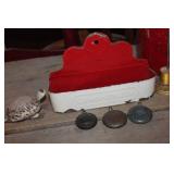 Vtg. Metal Comb Holder and More