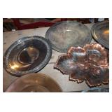 Vtg. Silver Serving Platter & More