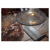 Vtg. Silver Serving Platter & More
