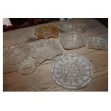 Vtg. Cut Glass Serving Dishes