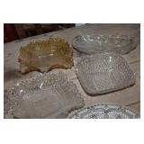 Vtg. Cut Glass Serving Dishes