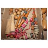 Vintage Wooden Game Pieces