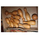 Vintage Wooden Game Pieces