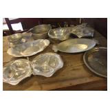 Vtg. Hammered Aluminum Pieces