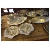 Vtg. Hammered Aluminum Pieces