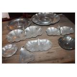 Vtg. Hammered Aluminum Lazy Susan & More