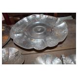 Vtg. Hammered Aluminum Lazy Susan & More