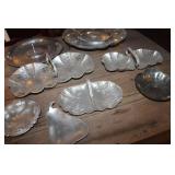Vtg. Hammered Aluminum Lazy Susan & More