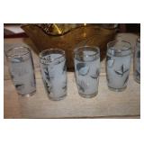 Vintage Amber Glass Serving Bowls & More