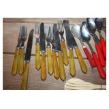 Vtg. Bakelite? Silverware & More