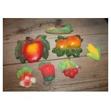 Vintage Chalkware Fruit and More