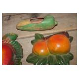 Vintage Chalkware Fruit and More