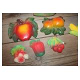 Vintage Chalkware Fruit and More