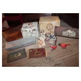 Anitque Glove Metal Box, Autograph book & More
