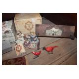 Anitque Glove Metal Box, Autograph book & More