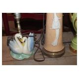 3 Vintage Lamp Bases untested
