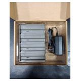 4-Port Fast Charging Dock Compatible with TACTACAM Reveal Lithium Cartridge Charger, for Ultra, X, Pro Pro 3.0, Gen 2.0 & 3.0 Cellular Trail Camera Battery Packs, Include 12V 5A Wall Charger