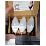 Sailstar E12 LED Bulb 60W Equivalent, 500 Lumens, Ceiling Fan Light Bulbs Soft White 2700K, Type B Light Bulb 5W, CRI 85, B11 Small Base Candelabra LED Light Bulbs, Non-dimmable, Pack of 3