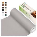 TIANLDD Leather Repair Tape,3.5 x 80 Inches Self Adhesive Leather Repair Patchï¼Leather Repair Kit for Furnitureï¼Couches,Car Seats,Cabinets,Handbags(Light Gray-Litchi Grain)