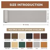 TIANLDD Leather Repair Tape,3.5 x 80 Inches Self Adhesive Leather Repair Patchï¼Leather Repair Kit for Furnitureï¼Couches,Car Seats,Cabinets,Handbags(Light Gray-Litchi Grain)