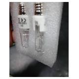 Jaenmsa 4 Pack JDE11 Bulb,120V 50W Halogen Mini Candelabra Bulbs,T4 JD E11 Bulb Dimmable 2700K Warm White(Replacement E11 LED Bulbs) for Chandeliers,Candelabra,Ceiling Fan,Table Lamps,Cabinet Lighting