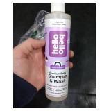 Hello Bello Ultra-Hydrating Baby Shampoo & Body Wash, Soft Lavender Scent, Tear Free & Safe for Sensitive Skin, Dermatologist Tested & Pediatrician Approved, 10oz Bottle