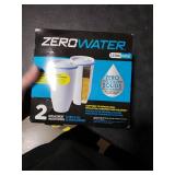 ZeroWater Official Replacement Filter - 5-Stage 0 TDS Filter Replacement - System IAPMO Certified to Reduce Lead, Chromium, and PFOA/PFOS, 2-Pack