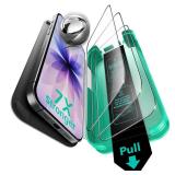 ESR 3 Pack 9H+ Glass for iPhone 17/iPhone 16 Pro Screen Protector, [Military-Grade Shatterproof], with AR Anti-Reflective Technology, Armorite Ultra-Tough Tempered Glass with Ultra Fit Tray