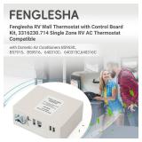 Fenglesha RV Wall Thermostat with Control Board Kit, 3316230.714 Single Zone RV AC Thermostat Compatible with Domestic Air Conditioners B59530 B57915 B59516 640310C 640315C ,640316C