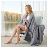Cozy Bliss Cooling Blanket for Hot Sleepers, Q-Max 0.4 Cooling Comfort for Girls Boys, Cold Blankets for Night Sweats Sleeping, Ultra-Cool Lightweight Breathable Summer Blanket for Travel