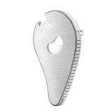 Uinxan Jar Bottle Can Opener for Weak Hand & Seniors with Arthritis-Easy Twist Off Caps (0.6-2.7) & Pull Tab Seals,Unique Kitchen Gadget,Multi,Portable Christmas Gifts for Elderly/Women/Men (Silver)