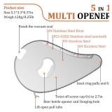 Uinxan Jar Bottle Can Opener for Weak Hand & Seniors with Arthritis-Easy Twist Off Caps (0.6-2.7) & Pull Tab Seals,Unique Kitchen Gadget,Multi,Portable Christmas Gifts for Elderly/Women/Men (Silver)