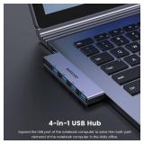 USB Hub for Laptop,MOGOOD USB Hub 3.0 USB Splitter Ultra-Slim Data Hub [Charging Not Supported] Multi USB Port Expander Type A Adapter Station for Laptop,Windows PC,Mac,Printer,Flash Drive,Mobile HDD
