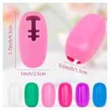 Hooqict 6 Pack Toothbrush Covers Toothbrush Head Cover Caps Silicone Toothbrush Protector Cap Travel Toothbrush Holder for Kids Adults Household, Travel, Bathroom, School, Camping