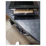 Wesiti 2 Pcs 12 x 6 Inch Vent Covers for Home Ceiling HVAC Sidewall Air Register 3 Way Vents Wall Register Solid Steel Manual Adjuster for Home Bathroom Toilet Office (Black)