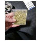 100pcs Mini Gold Heart Paper Clips, Small Cute Love Shaped Stainless Steel Metal Bookmarks for Document Note Sorting, Wedding Decoration, Crafts, Kids, Office Supplies