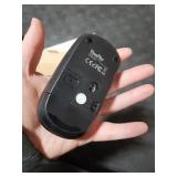 VssoPlor Wireless Mouse, 2.4G Slim Portable Computer Laptop Mouse with Nano Receiver Quiet Silent Optical Mice for Notebook, PC, Laptop, Computer-Black and Gold