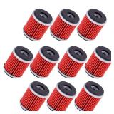 Vkinman Oil Filter Replacement for Yamaha YFZ450 YFZ450R YFZ450W YFZ450X YZ250F YZ450F WR250F(Pack of 10)