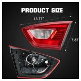 AUTNZE Rear Tail Light Assembly Compatible With Chevrolet Cruze 2016 2017 2018 2019 Taillight Brake Light (Driver left side)