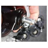 HOLKIE Office Chair Wheels Roller Blade Caster Rubber Replacement for Office 11x22mm Transparent 3 Inch, Desk Rolling Set of 5 for Hardwood Floors Gaming Chair Wheels Smooth & Silence Gliding