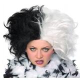 Rubies Ms. Spot Black & White Wig for Adults, Women