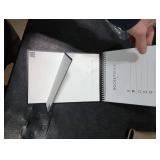 Rocketbook Flip Reusable Smart Notepad | Eco-Friendly, Digitally Connected Notebook for Ambidextrous Writers | Dotted & Lined Combo, 6 x 8.8, 36 PG, Navy, with Pen, Cloth, and App Included NOTEBOO