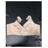 Fruit of the Loom womens Plus Size Wireless Cotton Full Coverage Bra, Sand,46C