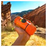 WACACO Nanopresso Portable Espresso Maker, Upgrade Version of Minipresso, 18 Bar Pressure, Small Travel Coffee Machine, Manually Operated, Perfect for Kitchen and Office, Orange