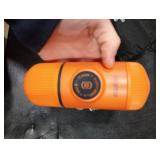 WACACO Nanopresso Portable Espresso Maker, Upgrade Version of Minipresso, 18 Bar Pressure, Small Travel Coffee Machine, Manually Operated, Perfect for Kitchen and Office, Orange